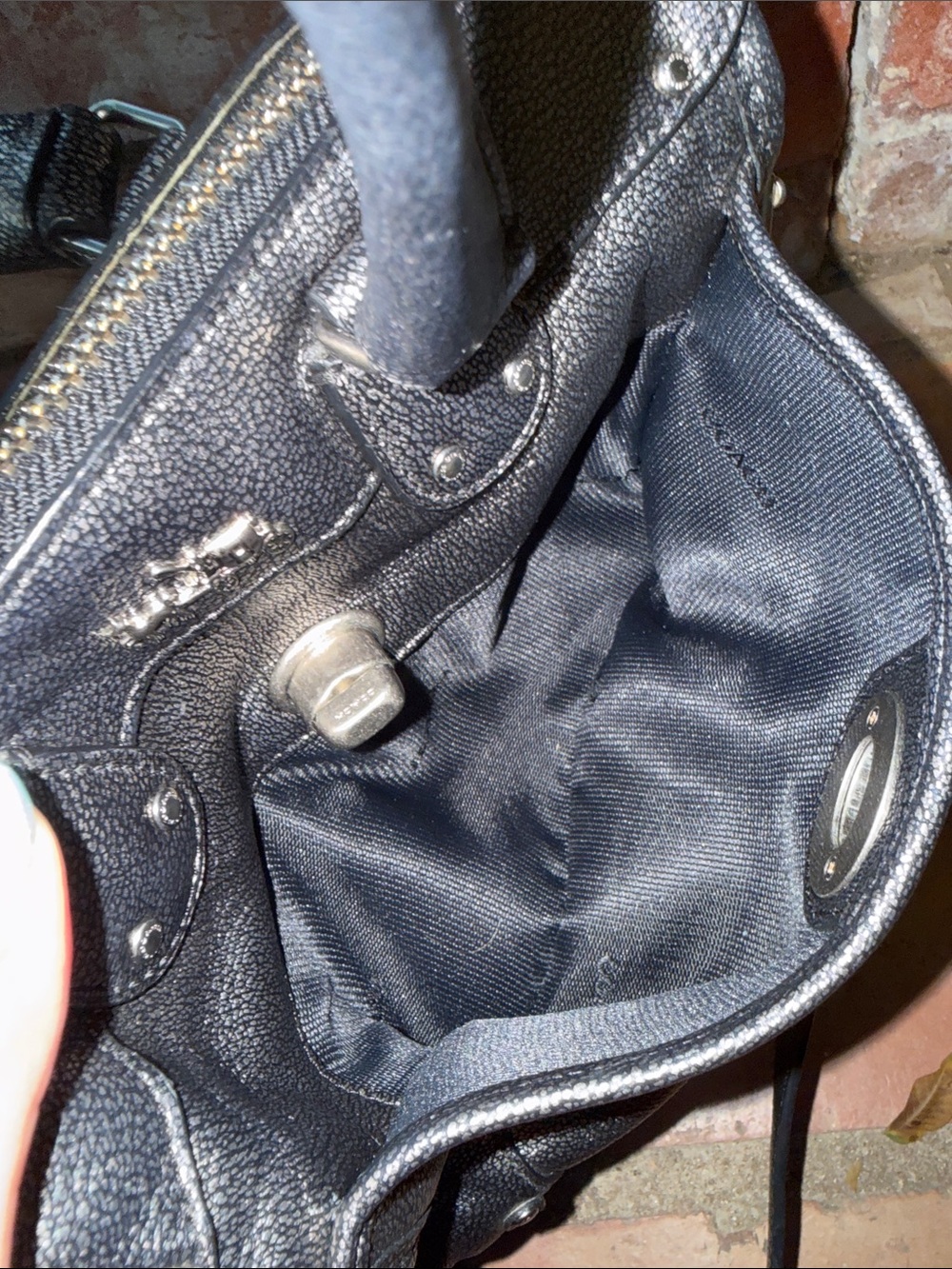 Coach Gunmetal Metallic Rhyder 24 crossbody- no hang tag! - Picture 13 of 13
